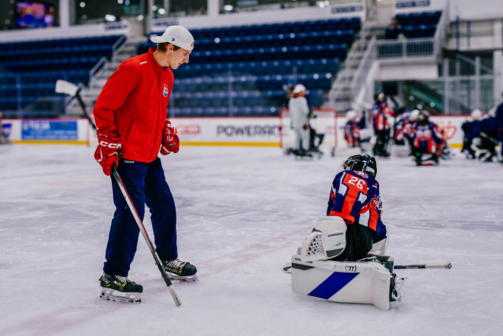 Save technique instruction during a camp session