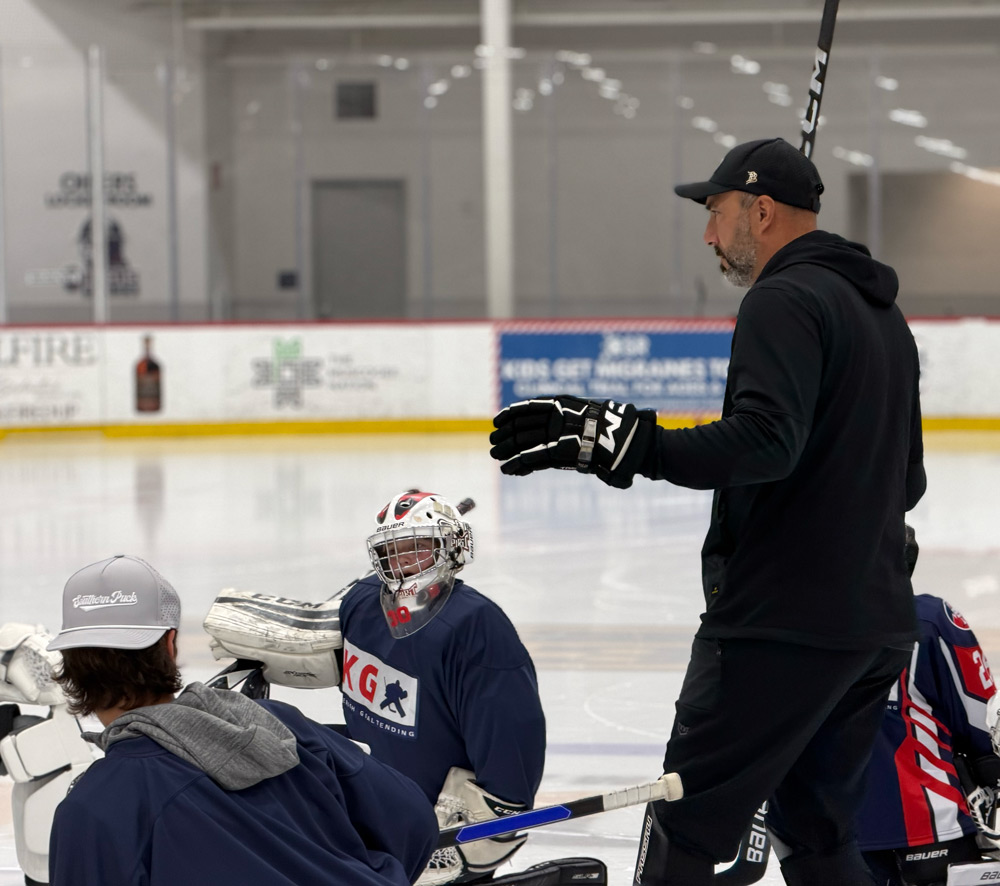 Close instruction with a goalie